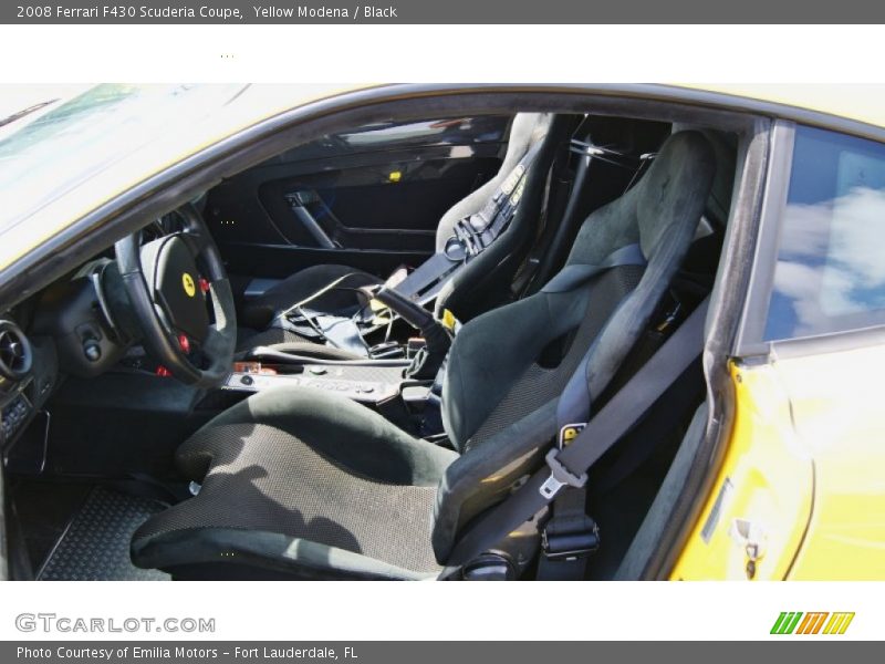 Yellow Modena / Black 2008 Ferrari F430 Scuderia Coupe