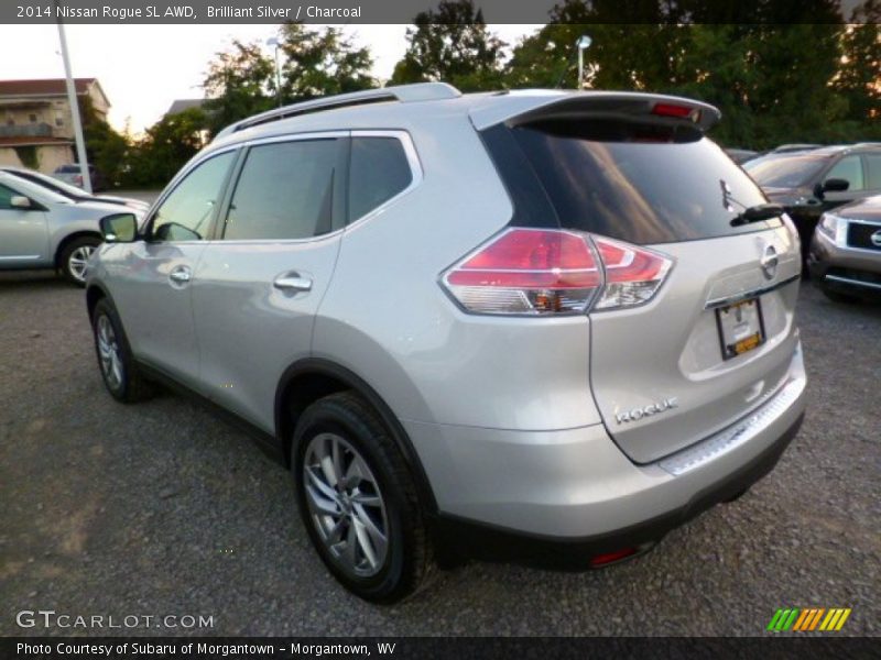 Brilliant Silver / Charcoal 2014 Nissan Rogue SL AWD