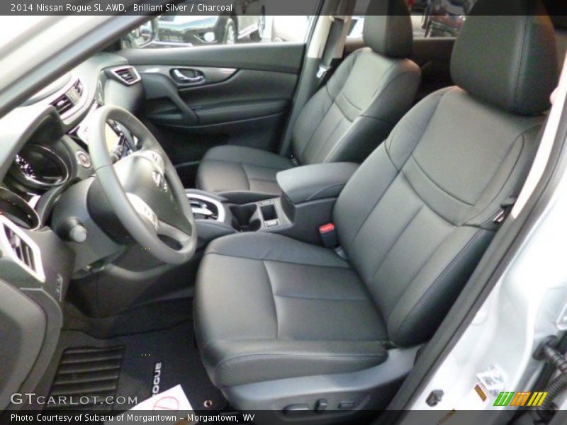 Brilliant Silver / Charcoal 2014 Nissan Rogue SL AWD