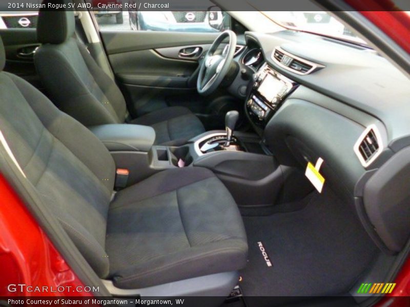 Cayenne Red / Charcoal 2014 Nissan Rogue SV AWD
