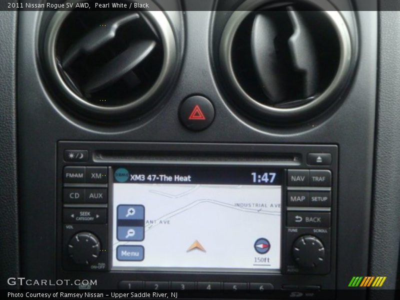 Pearl White / Black 2011 Nissan Rogue SV AWD