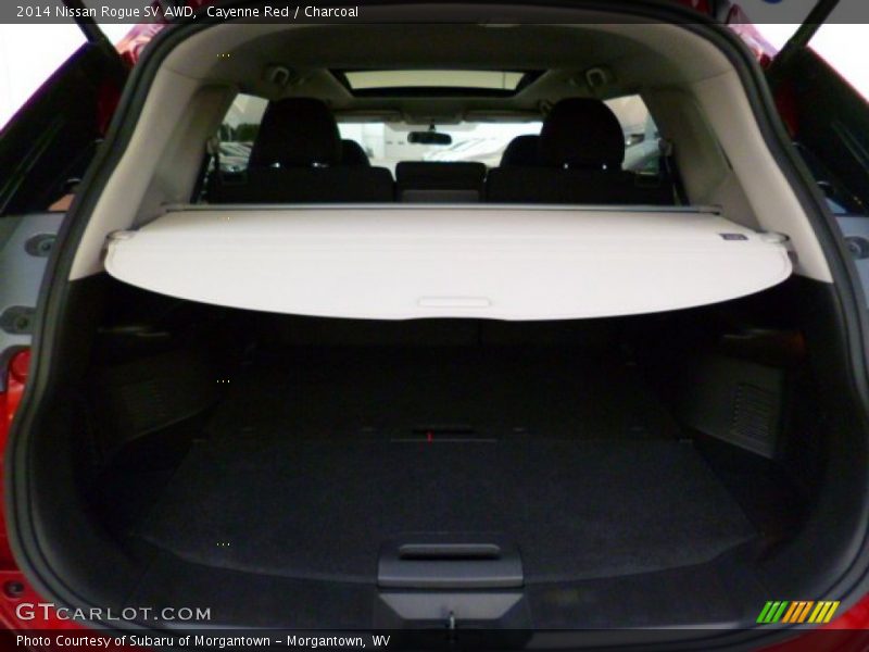 Cayenne Red / Charcoal 2014 Nissan Rogue SV AWD