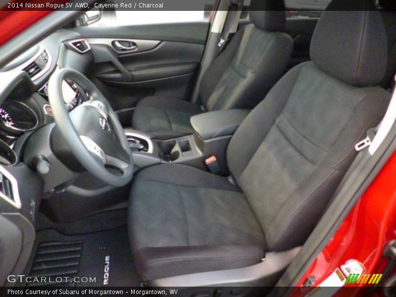 Cayenne Red / Charcoal 2014 Nissan Rogue SV AWD