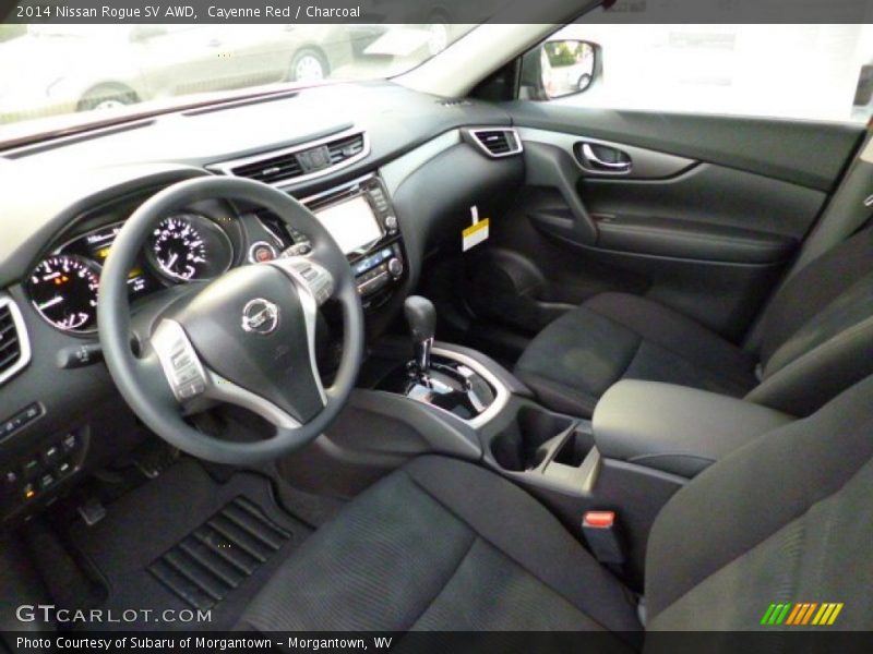 Cayenne Red / Charcoal 2014 Nissan Rogue SV AWD