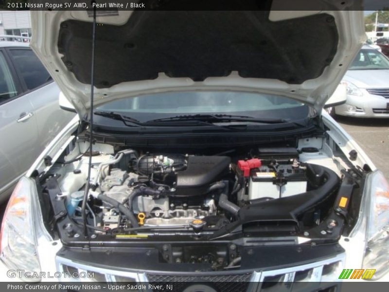 Pearl White / Black 2011 Nissan Rogue SV AWD