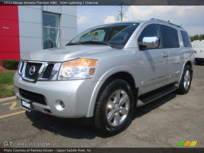 Silver Lightning / Charcoal 2011 Nissan Armada Platinum 4WD