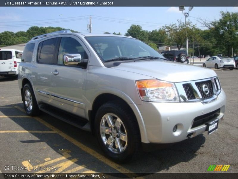Silver Lightning / Charcoal 2011 Nissan Armada Platinum 4WD