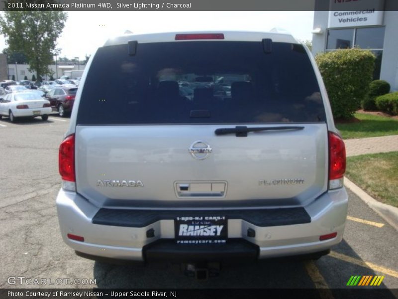 Silver Lightning / Charcoal 2011 Nissan Armada Platinum 4WD