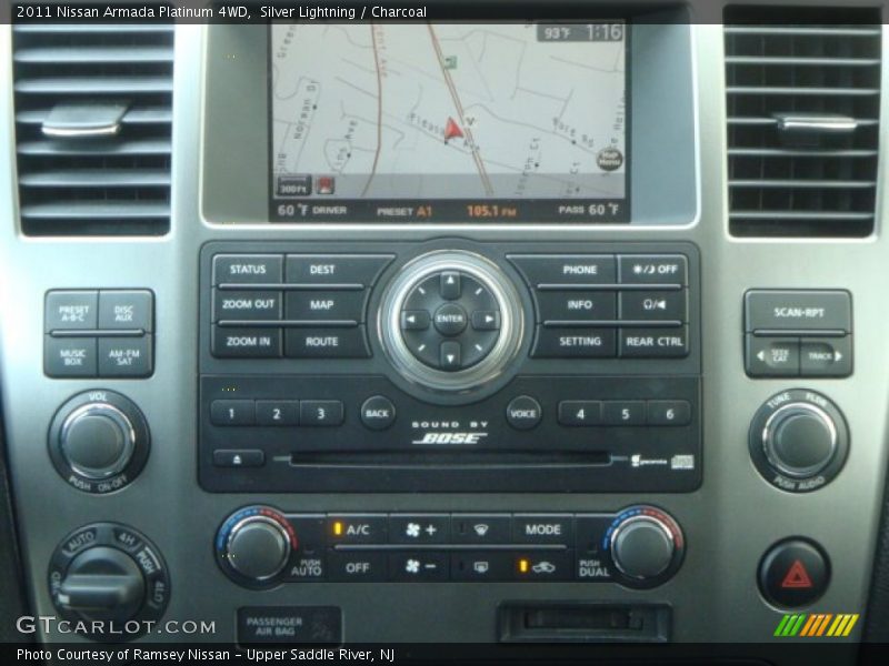Silver Lightning / Charcoal 2011 Nissan Armada Platinum 4WD