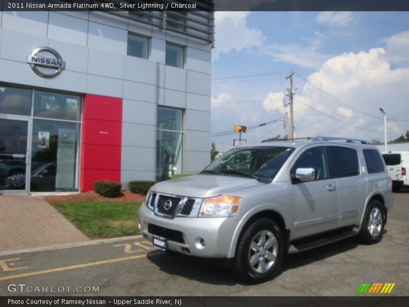 Silver Lightning / Charcoal 2011 Nissan Armada Platinum 4WD