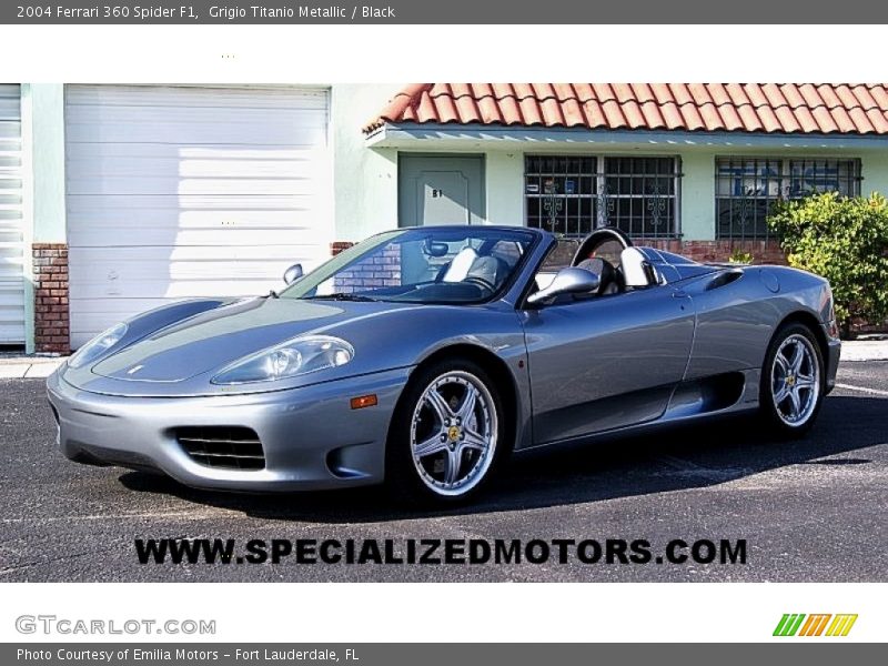 Grigio Titanio Metallic / Black 2004 Ferrari 360 Spider F1
