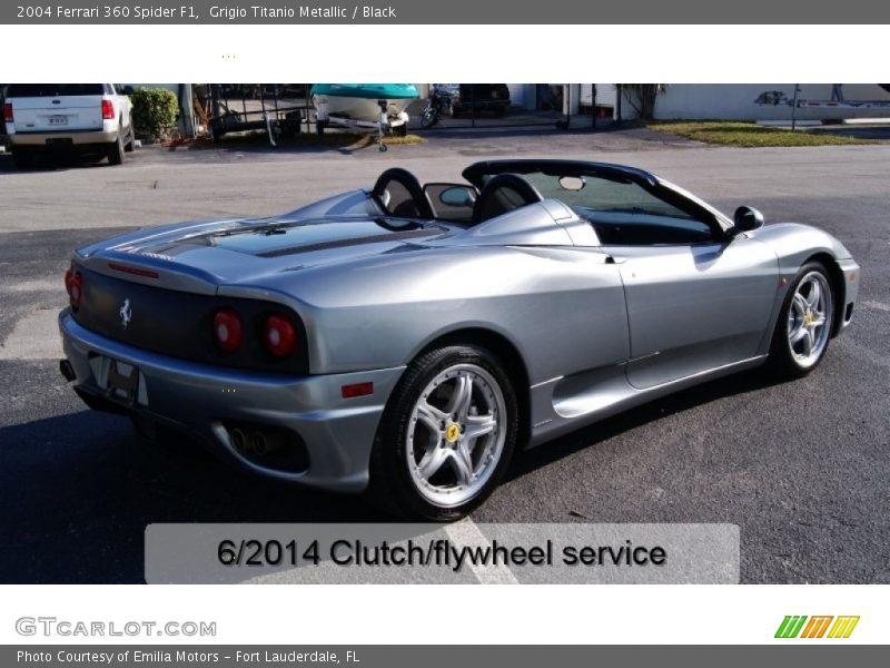 Grigio Titanio Metallic / Black 2004 Ferrari 360 Spider F1