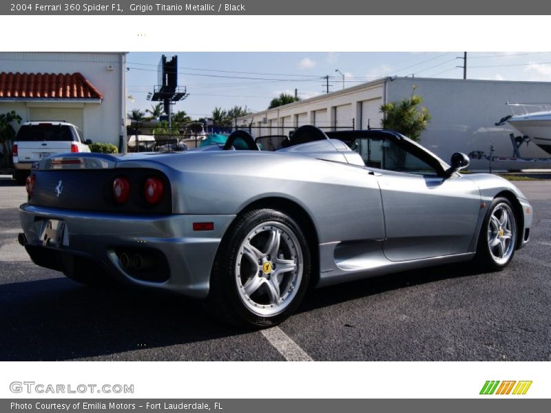 Grigio Titanio Metallic / Black 2004 Ferrari 360 Spider F1