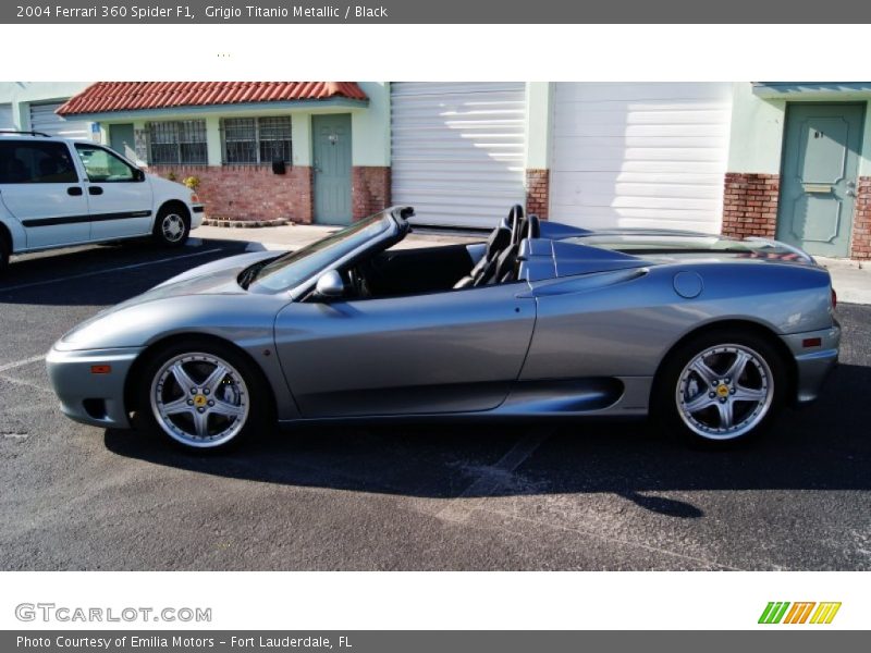 Grigio Titanio Metallic / Black 2004 Ferrari 360 Spider F1