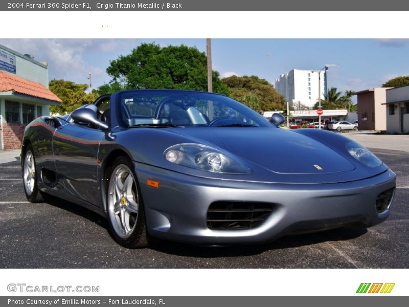Grigio Titanio Metallic / Black 2004 Ferrari 360 Spider F1