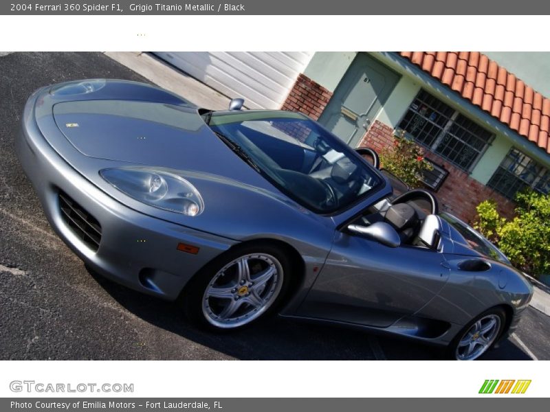 Grigio Titanio Metallic / Black 2004 Ferrari 360 Spider F1