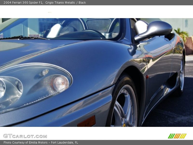 Grigio Titanio Metallic / Black 2004 Ferrari 360 Spider F1