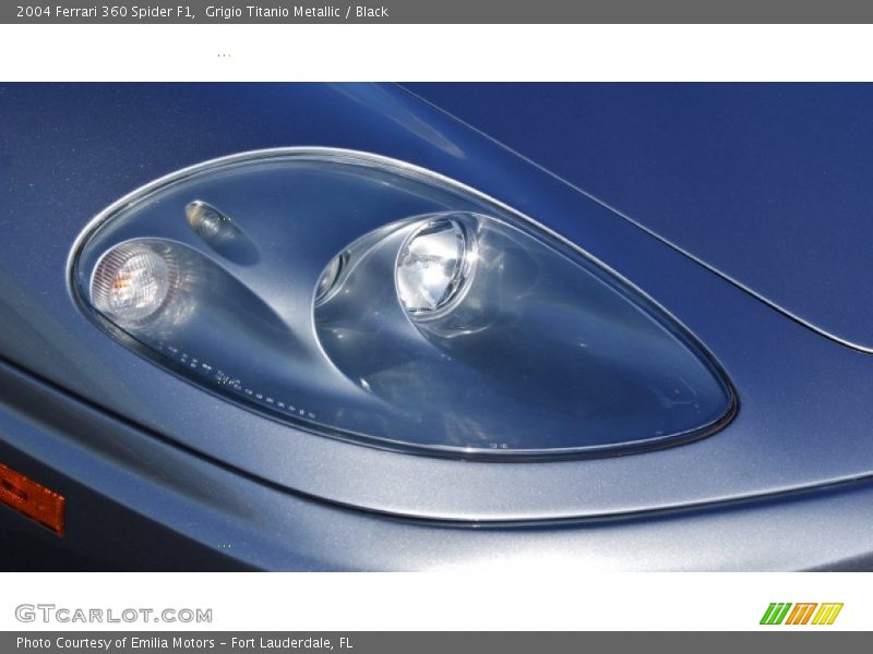 Grigio Titanio Metallic / Black 2004 Ferrari 360 Spider F1