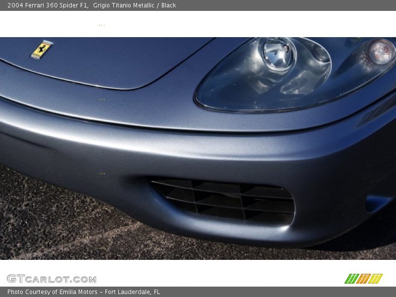 Grigio Titanio Metallic / Black 2004 Ferrari 360 Spider F1