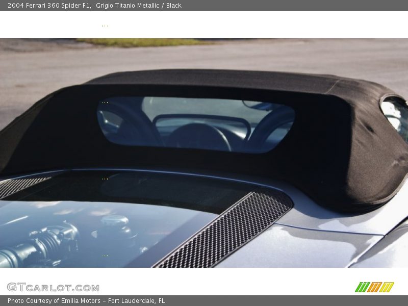 Grigio Titanio Metallic / Black 2004 Ferrari 360 Spider F1