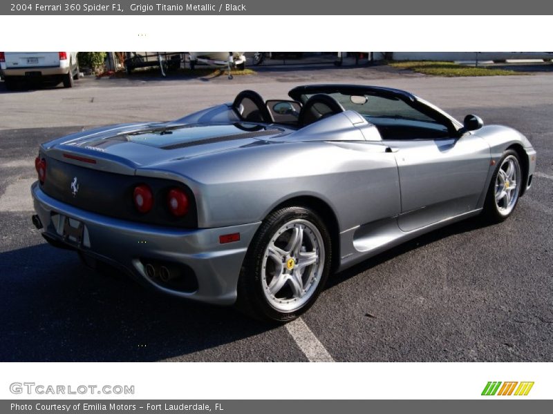 Grigio Titanio Metallic / Black 2004 Ferrari 360 Spider F1