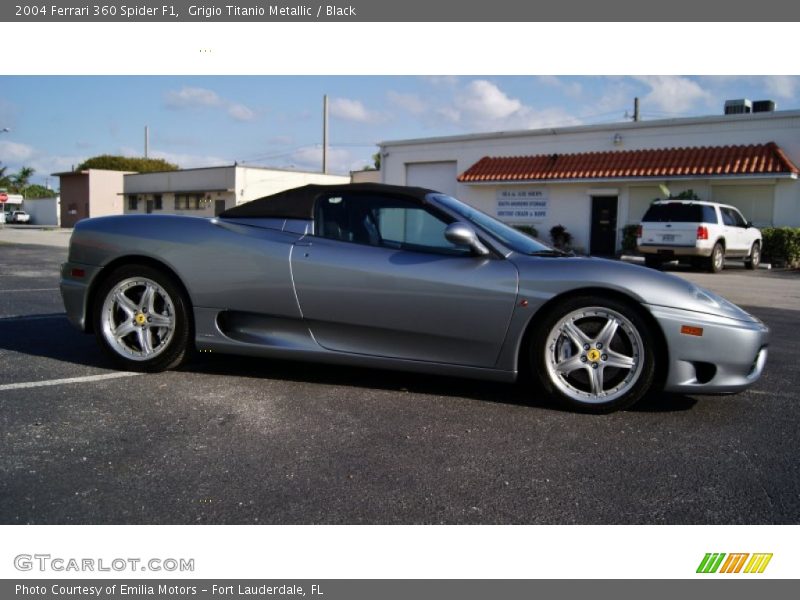 Grigio Titanio Metallic / Black 2004 Ferrari 360 Spider F1