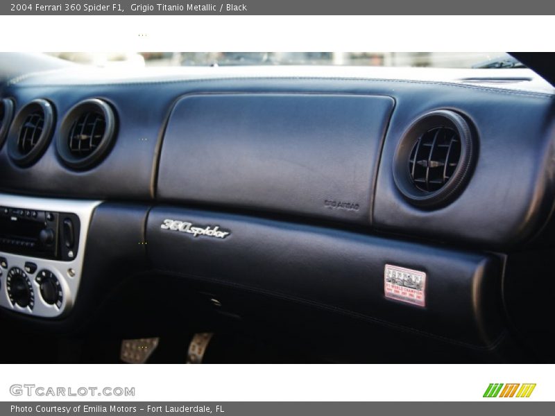 Grigio Titanio Metallic / Black 2004 Ferrari 360 Spider F1
