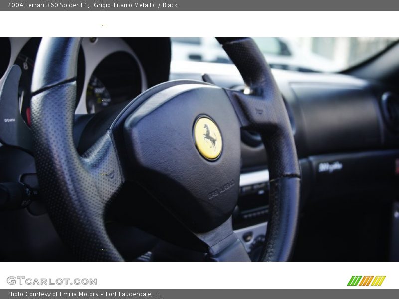 Grigio Titanio Metallic / Black 2004 Ferrari 360 Spider F1