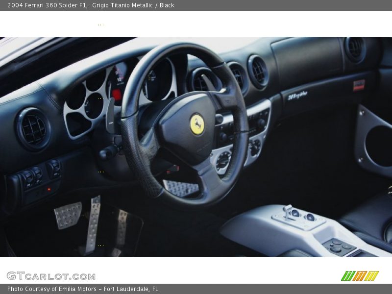 Grigio Titanio Metallic / Black 2004 Ferrari 360 Spider F1