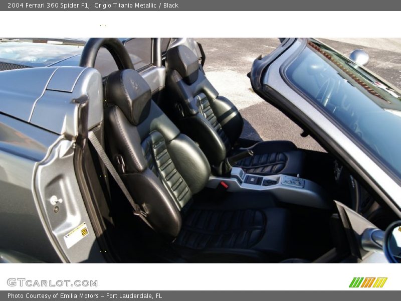 Grigio Titanio Metallic / Black 2004 Ferrari 360 Spider F1