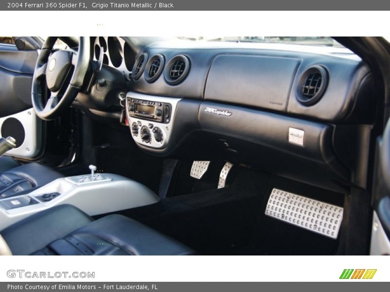 Grigio Titanio Metallic / Black 2004 Ferrari 360 Spider F1