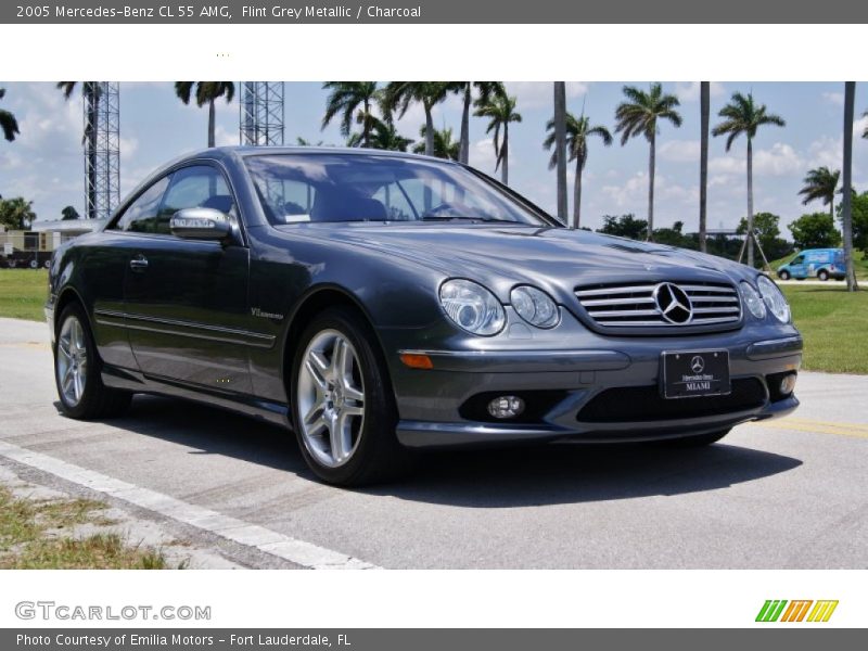 Flint Grey Metallic / Charcoal 2005 Mercedes-Benz CL 55 AMG