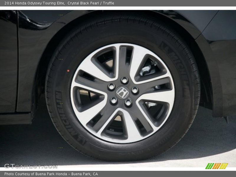 Crystal Black Pearl / Truffle 2014 Honda Odyssey Touring Elite