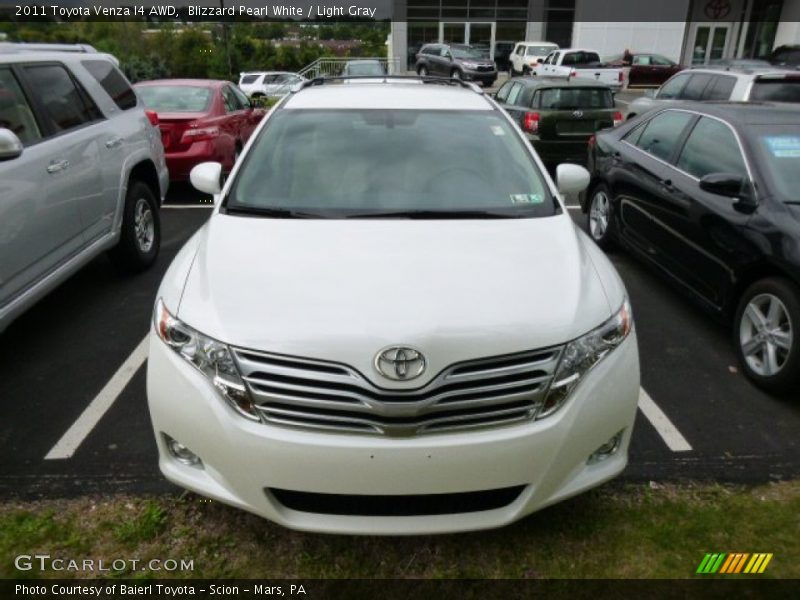 Blizzard Pearl White / Light Gray 2011 Toyota Venza I4 AWD