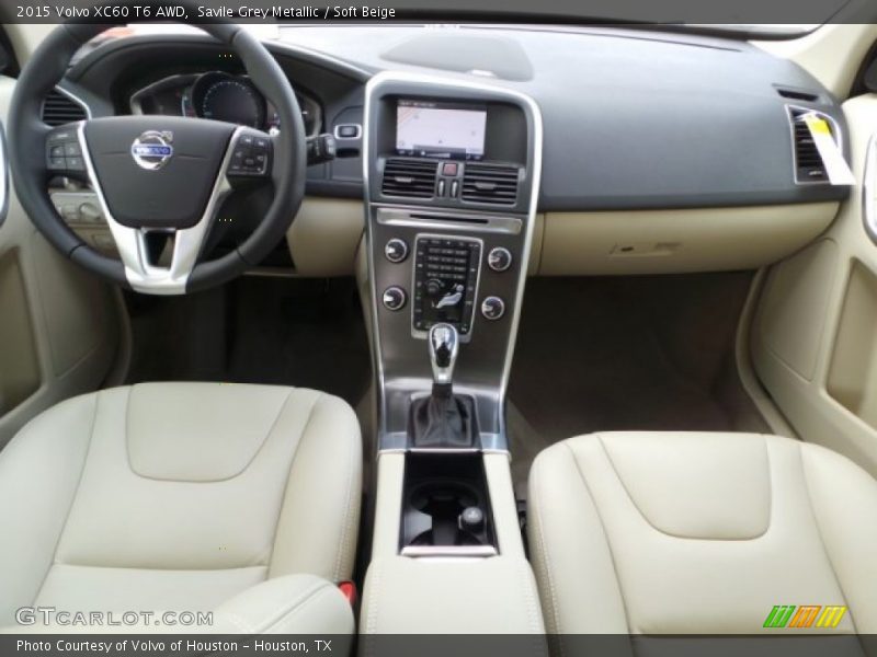 Savile Grey Metallic / Soft Beige 2015 Volvo XC60 T6 AWD