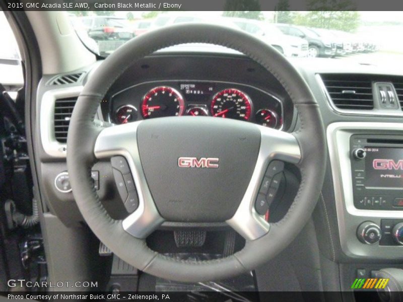 Carbon Black Metallic / Ebony 2015 GMC Acadia SLE AWD