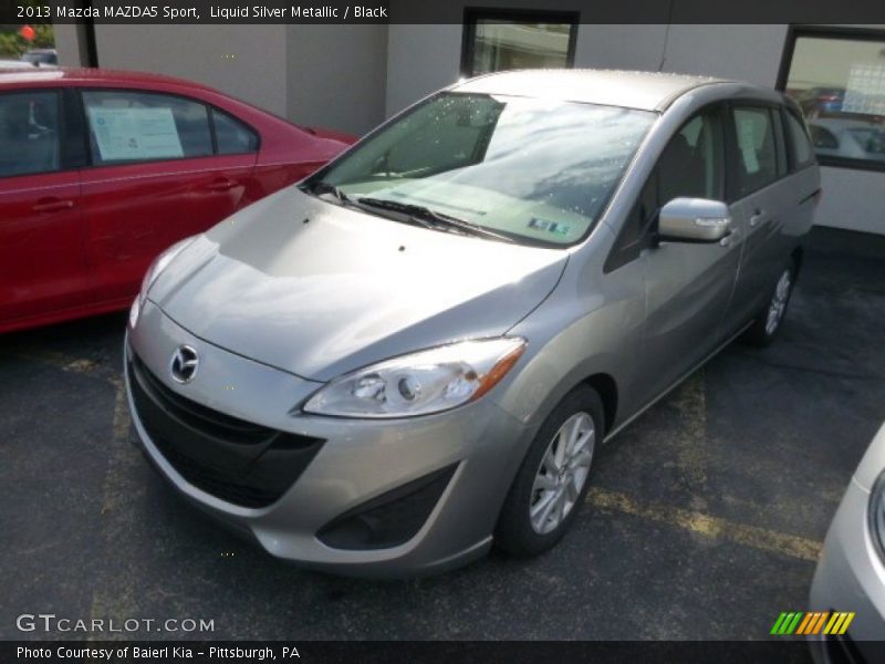 Liquid Silver Metallic / Black 2013 Mazda MAZDA5 Sport