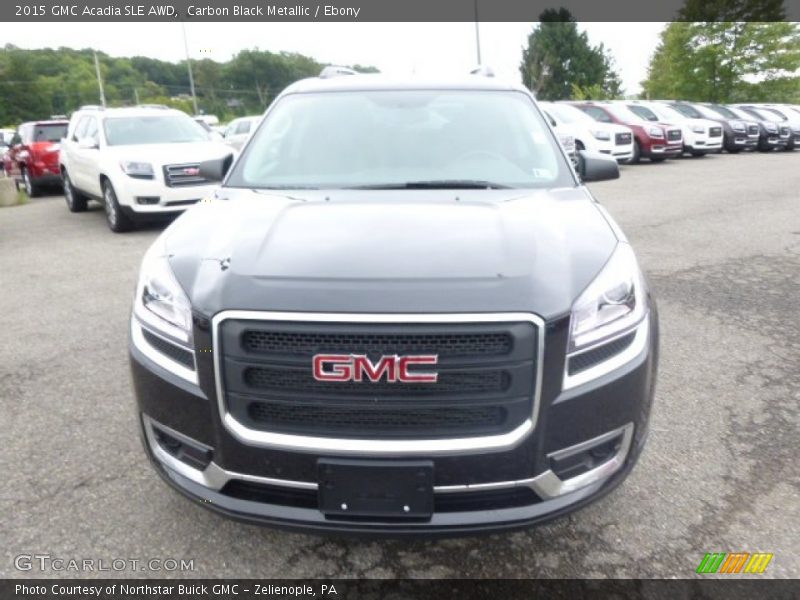 Carbon Black Metallic / Ebony 2015 GMC Acadia SLE AWD