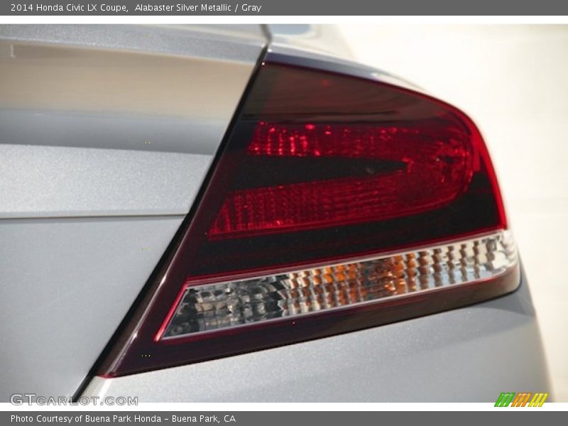 Alabaster Silver Metallic / Gray 2014 Honda Civic LX Coupe