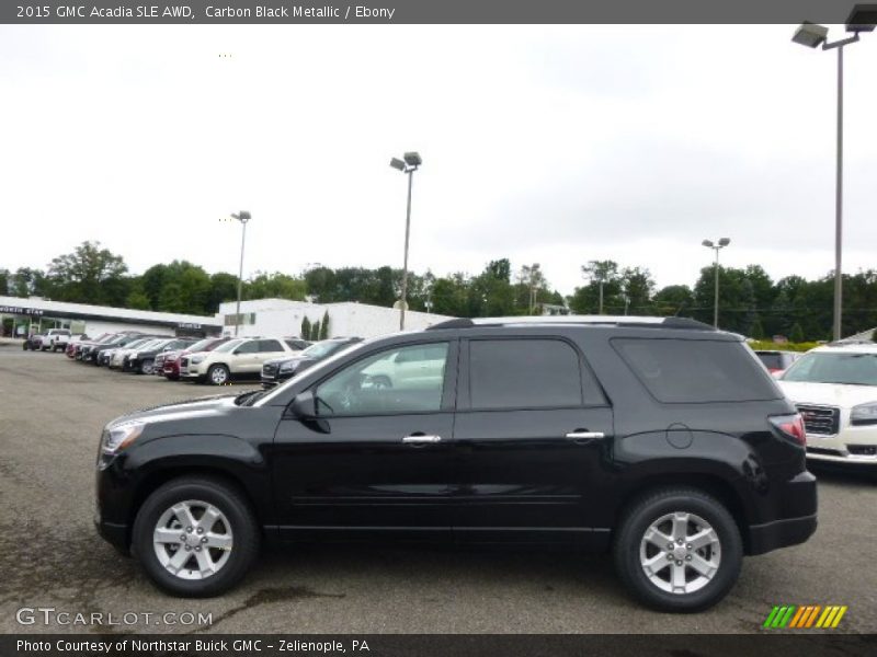 Carbon Black Metallic / Ebony 2015 GMC Acadia SLE AWD