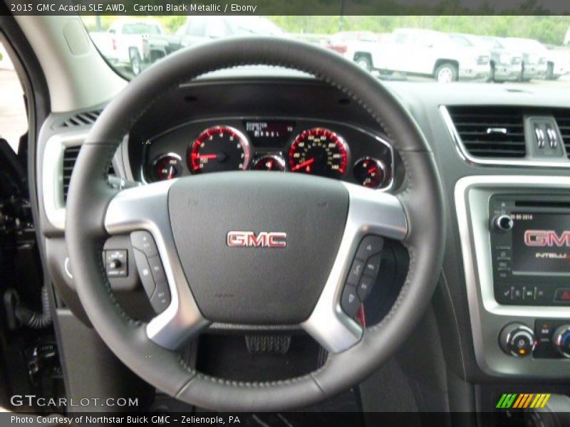 Carbon Black Metallic / Ebony 2015 GMC Acadia SLE AWD