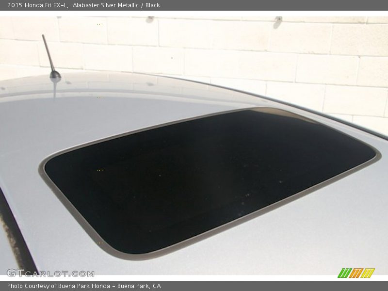 Alabaster Silver Metallic / Black 2015 Honda Fit EX-L