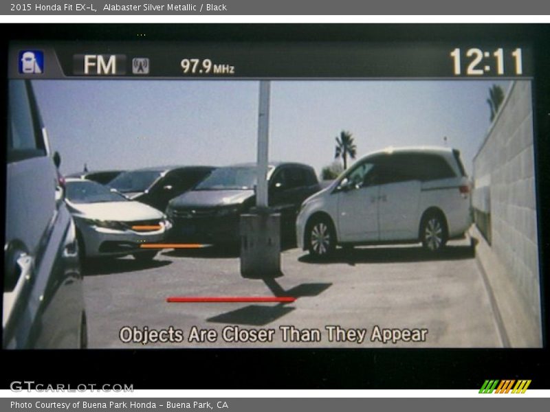 Alabaster Silver Metallic / Black 2015 Honda Fit EX-L