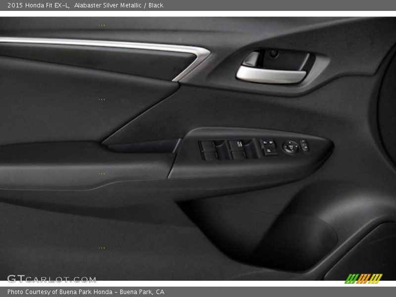 Alabaster Silver Metallic / Black 2015 Honda Fit EX-L