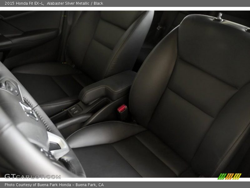 Alabaster Silver Metallic / Black 2015 Honda Fit EX-L