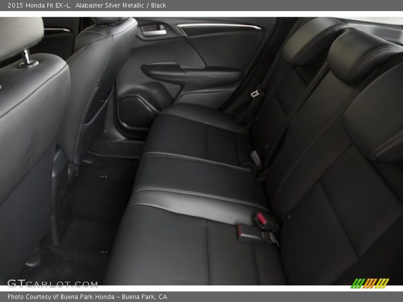 Alabaster Silver Metallic / Black 2015 Honda Fit EX-L