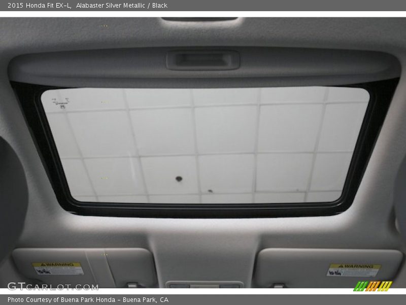 Alabaster Silver Metallic / Black 2015 Honda Fit EX-L
