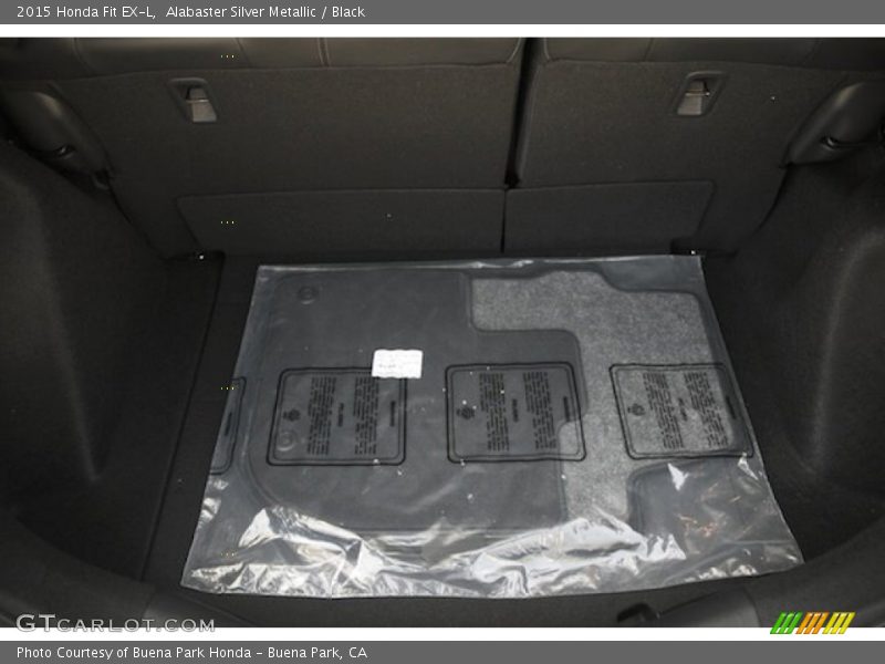 Alabaster Silver Metallic / Black 2015 Honda Fit EX-L