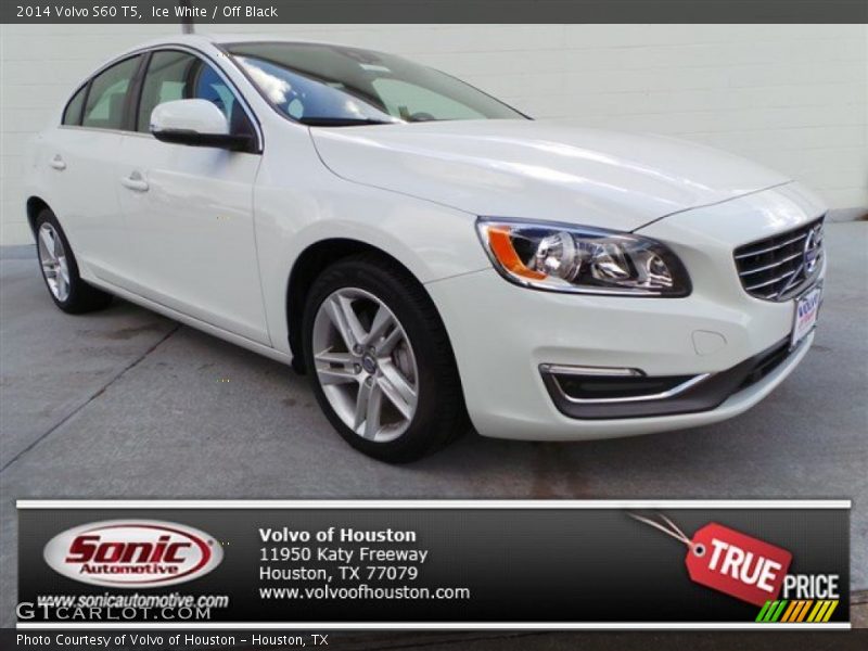 Ice White / Off Black 2014 Volvo S60 T5