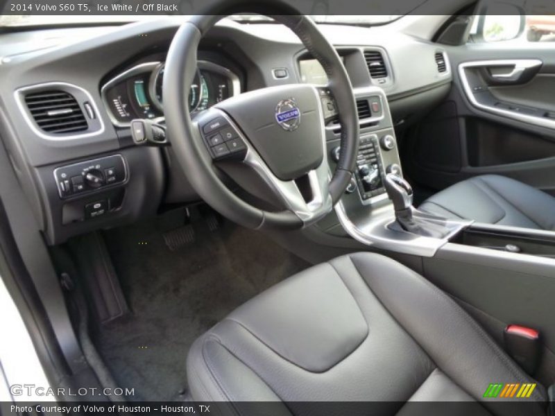 Ice White / Off Black 2014 Volvo S60 T5